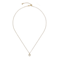 ted baker hannela: crystal heart pendant gold & clear crystal