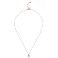 ted baker-crystal heart pendant rose gold