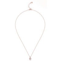 ted baker-crystal heart pendant rose gold