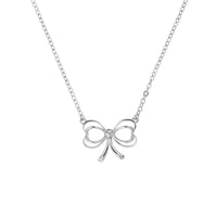 lahri: small heart bow pendant silver/crystal
