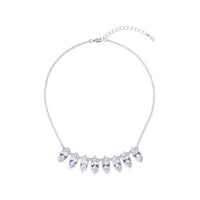 ilsaa: arctic crystal necklace silver