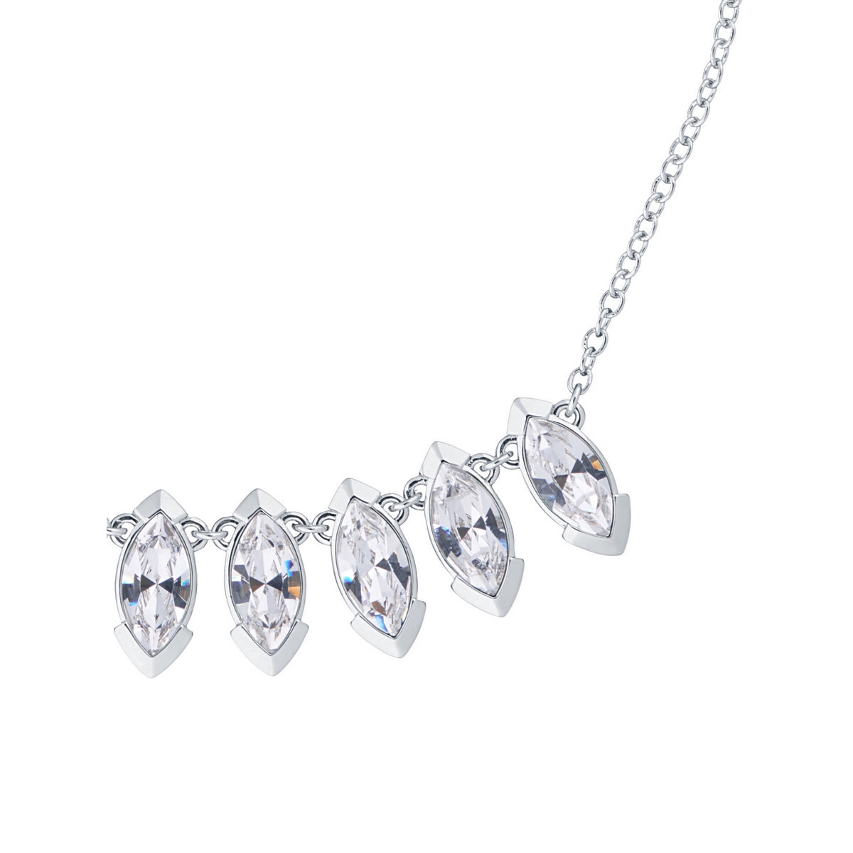 ilsaa: arctic crystal necklace silver
