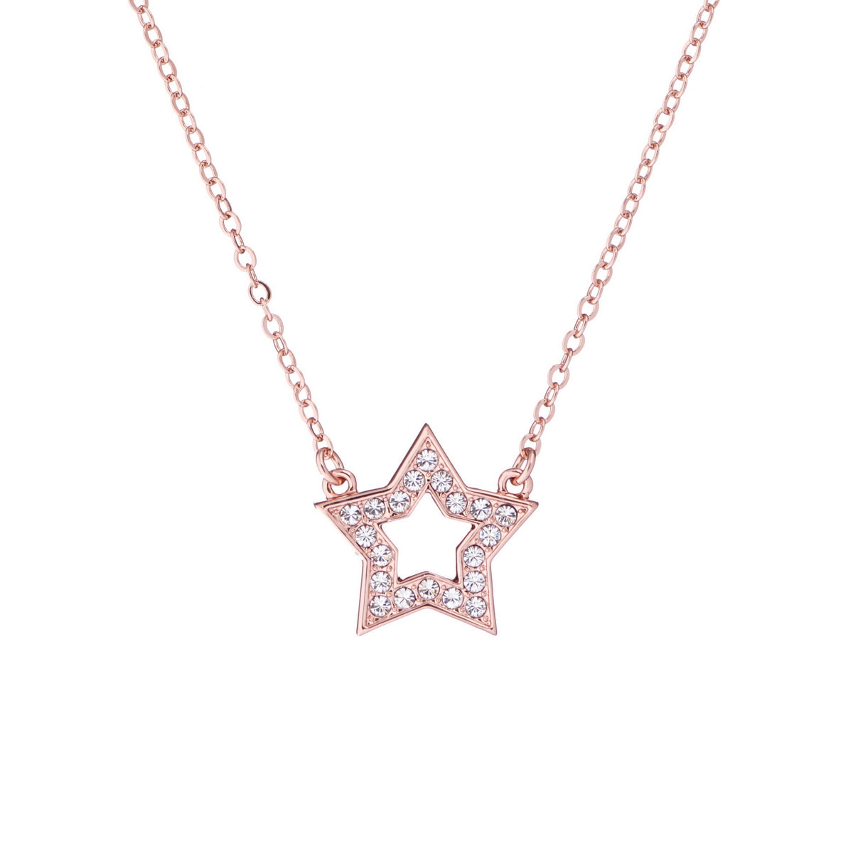 shakera: enchanted star pendant rose gold