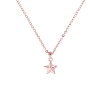 shona: shooting star pendant rose gold