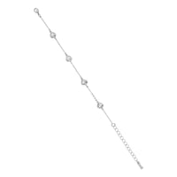heniee: swarovski crystal heart bracelet silver