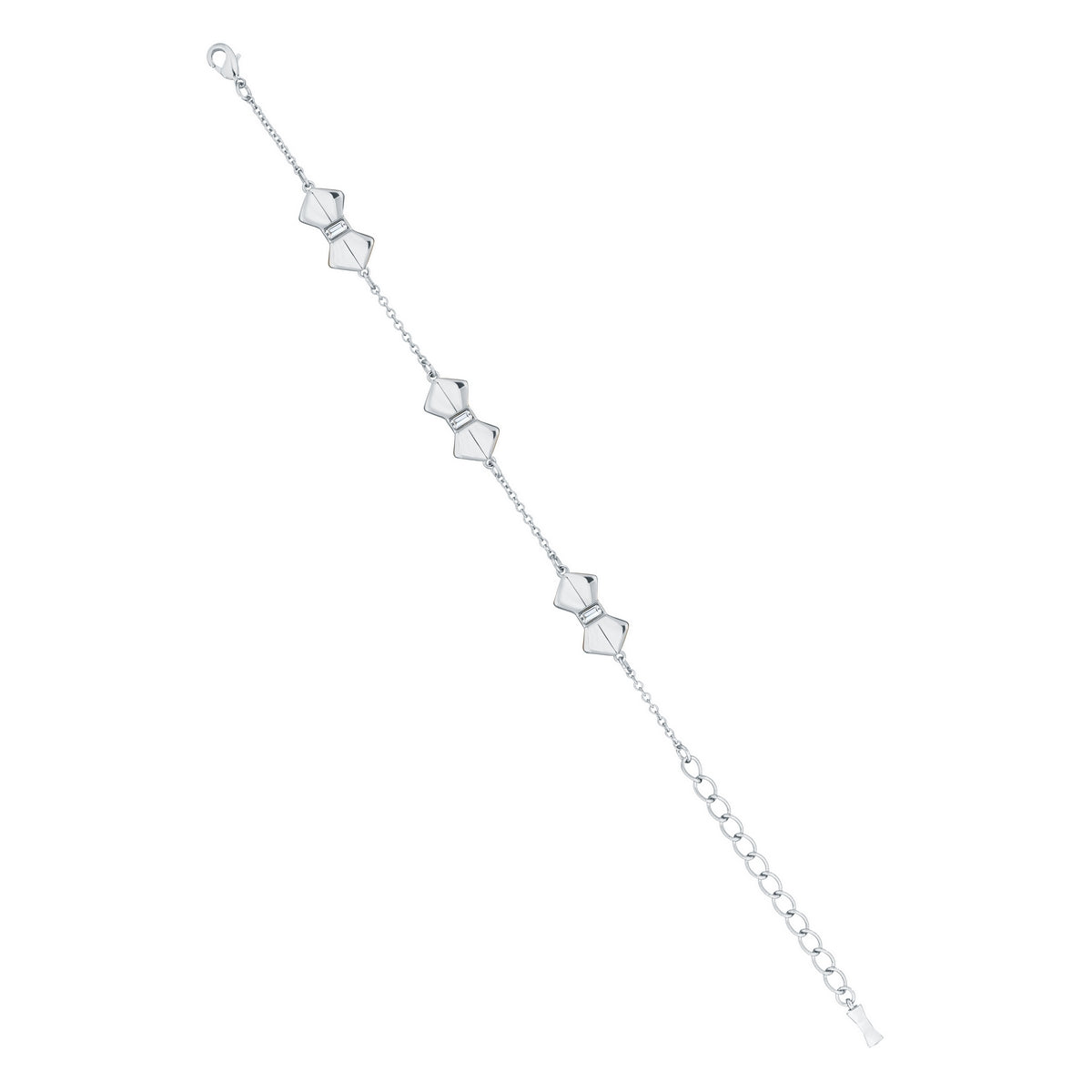 sorell: solitaire bow bracelet silver