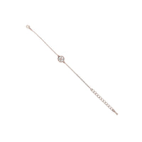 brenna: mother of pearl bracelet button rose gold