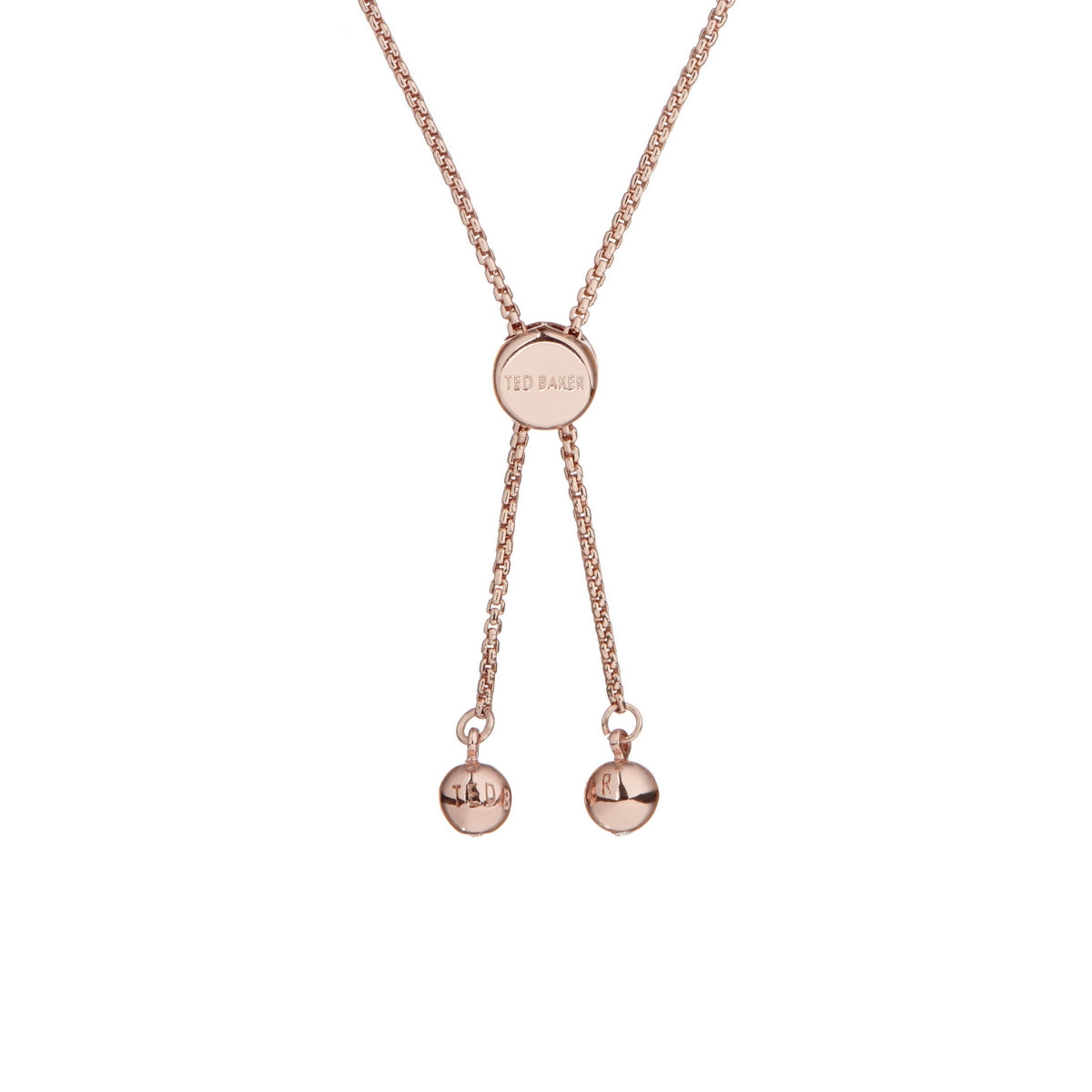 ted baker callab: crystal candy rose gold bracelet