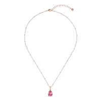 ted baker cashell: crystal candy teardrop rose gold pendant