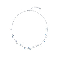 ted baker-crystal vine choker silver blue crystal
