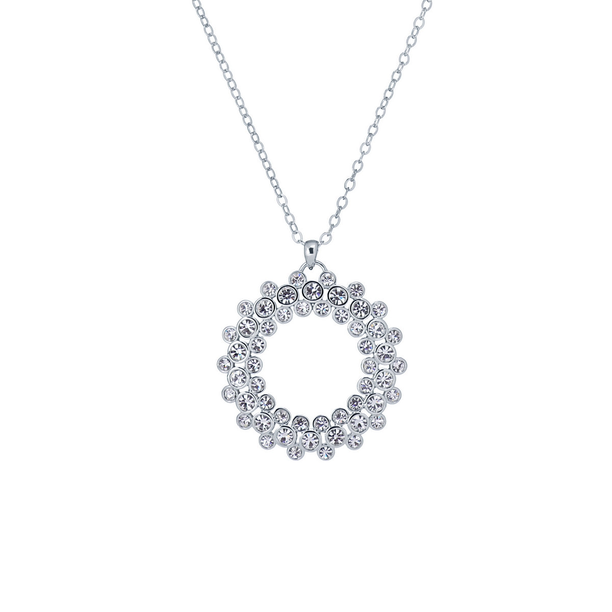 ted baker-crystal aurora pendant silver