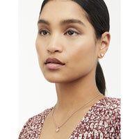 ted baker: sparkle heart enamel chain pendant rose gold silver glitter
