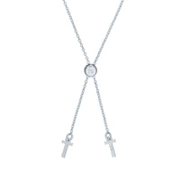 ted baker:: crystal aurora hoop drawstring bracelet silver