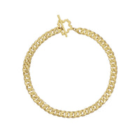 ted bakergresha magnolia grandiflora chain necklace gold tone