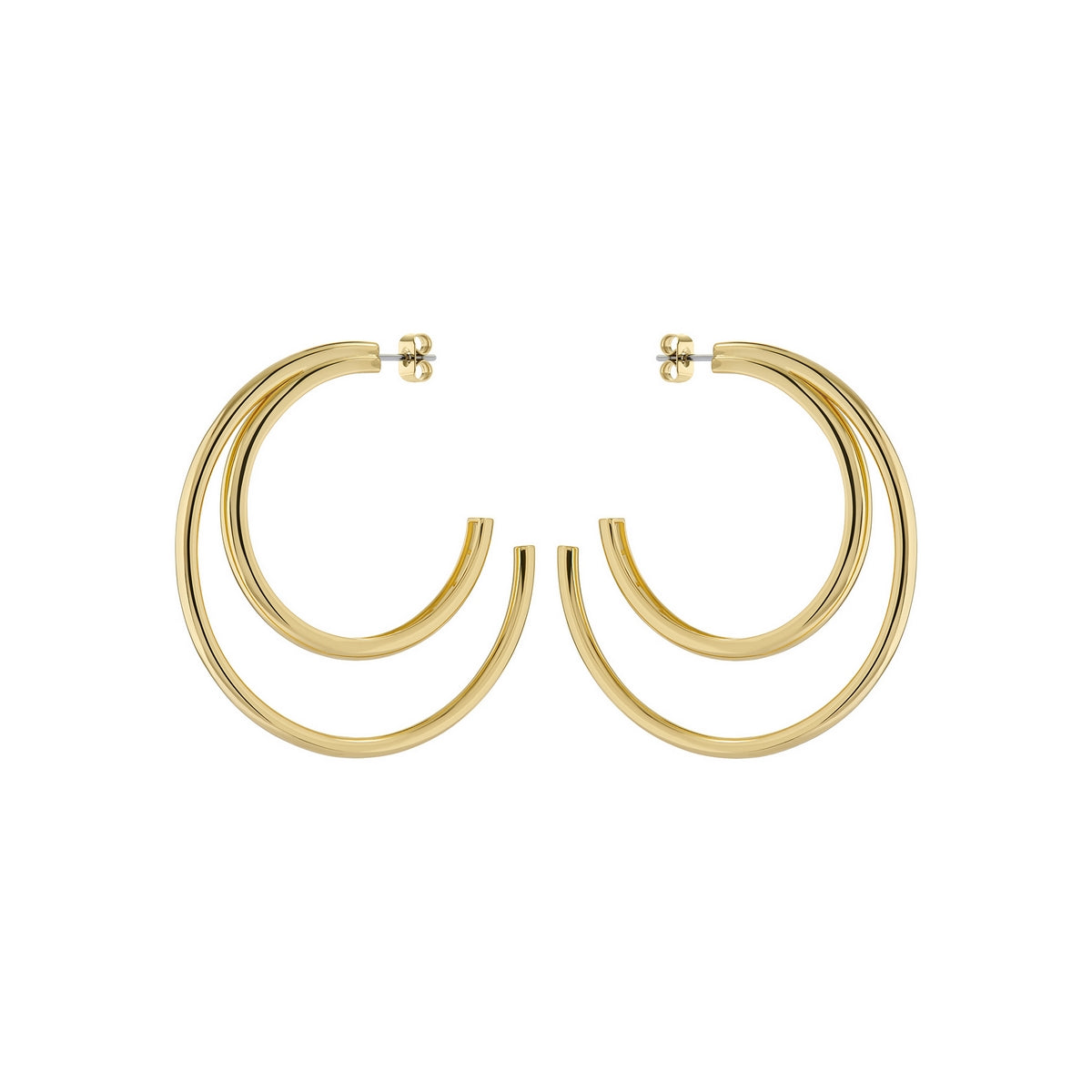 ted baker helinaa large double hoop earring gold tone