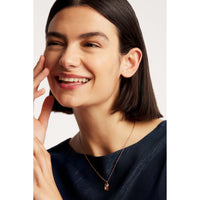 ted baker linnear lo-ve pendant clear crystal baby pink