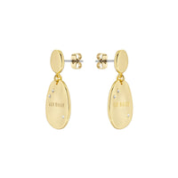 ted baker corriee: constellation coin drop earring gold tone, clear crystal