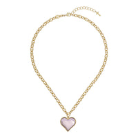 ted baker haydenn: heart of glass large pendant gold tone lilac