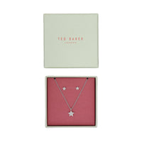 ted baker saskiya: pave nano star gift set silver tone clear crystal