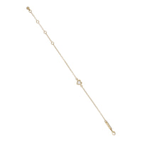 ted baker hansa: crystal heart bracelet gold & clear crystal