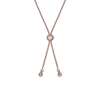 ted baker sarsa: plain crystal bracelet rose gold & clear crystal