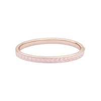 ted baker elliee: enamel heart rose gold tone light pink bangle