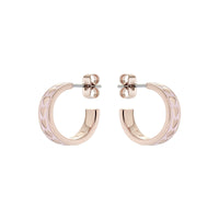 ted baker emrie: enamel heart hoop rose gold light pink earring