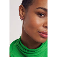 ted baker hennriy: double hoop rose gold tone earring