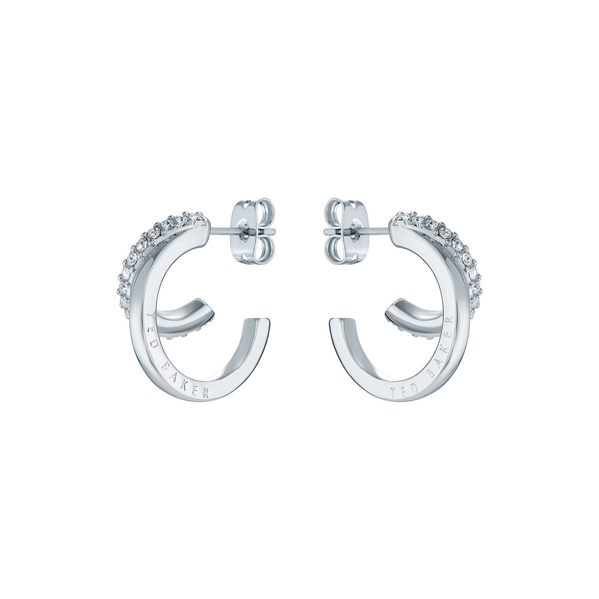 ted baker helias: crystal double hoop crystal earring