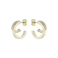 ted baker hrlias crystal doublr hoop crystal earring