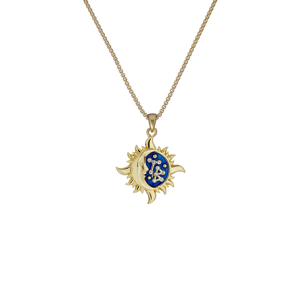 ted baker delest: sun moon crystal pendant