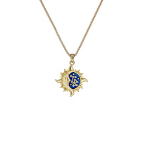 ted baker delest: sun moon crystal pendant