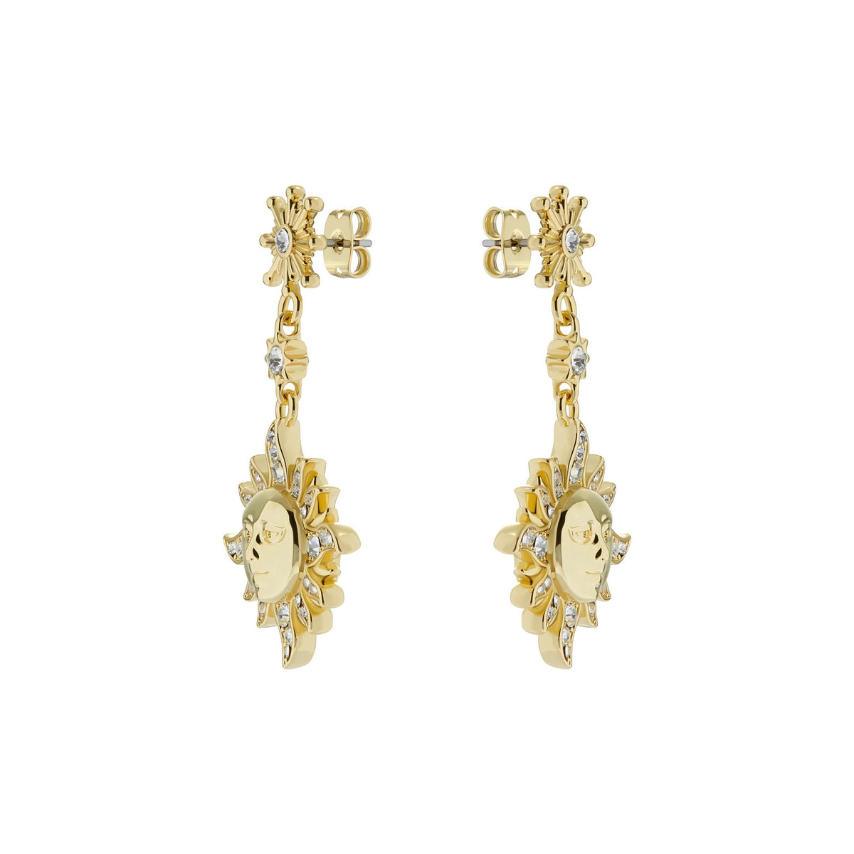 ted baker delstar: sun moon crystal drop earring