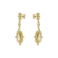 ted baker delstar: sun moon crystal drop earring