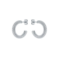 ted baker dotetta: dotty hoop earrings silver tone