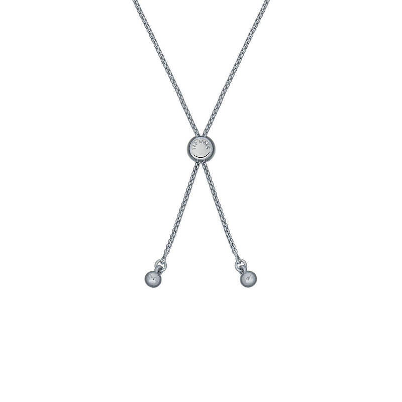 ted baker barset: crystal bow adjustable bracelet silver tone, clear crystal