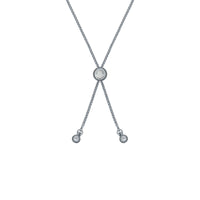 ted baker barset: crystal bow adjustable bracelet silver tone, clear crystal