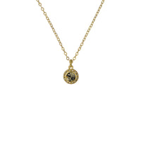 ted baker soltell: solitaire sparkle crystal pendant necklace gold tone black dianond crystal