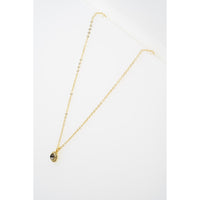 ted baker soltell: solitaire sparkle crystal pendant necklace gold tone black dianond crystal