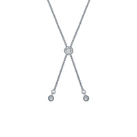 ted baker soleta: solitaire sparkle crystal adjustable bracelet silver tone, clear crystal