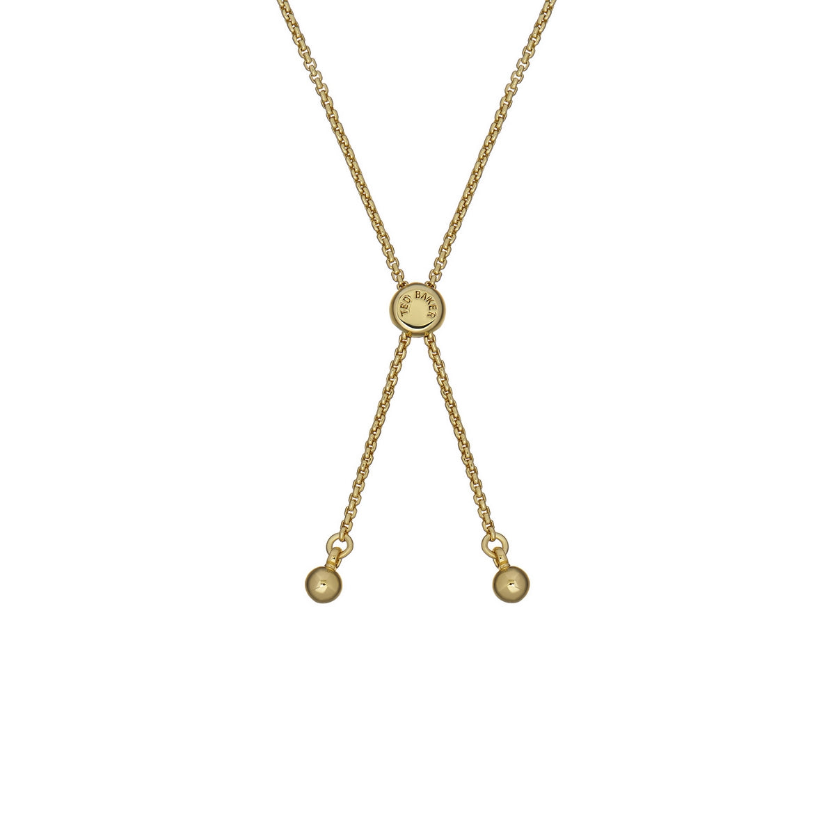 ted baker soleta: solitaire sparkle crystal adjustable bracelet gold tone clear crystal