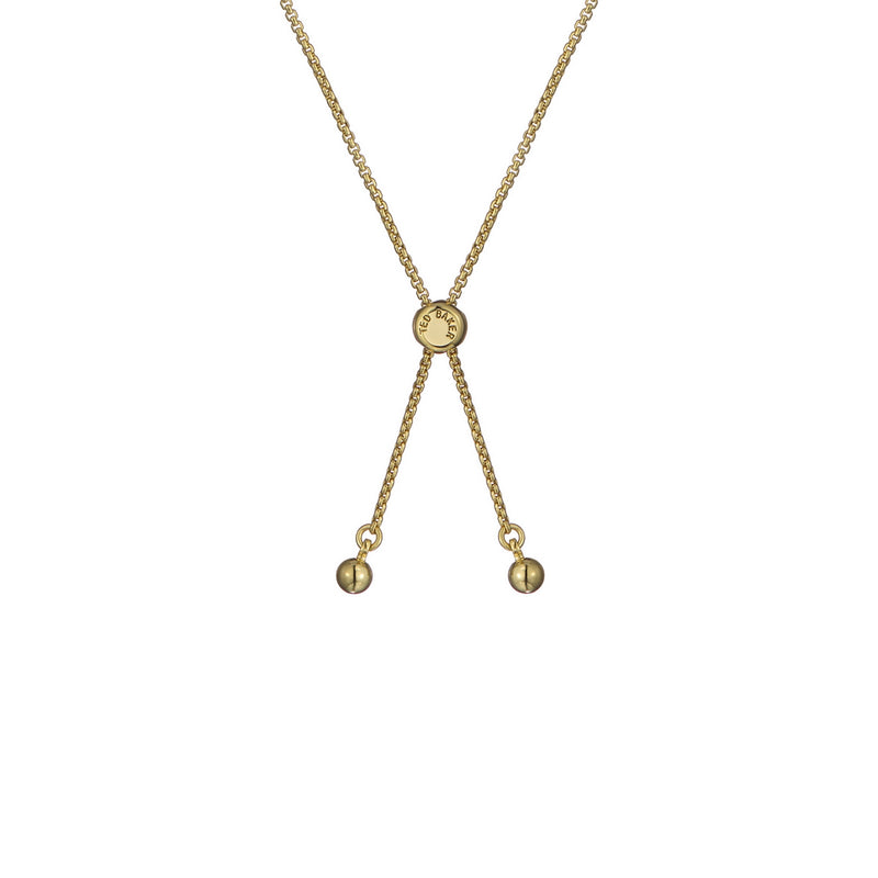 ted baker soleta: solitaire sparkle crystal pendant bracelet, gold tone, green crystal