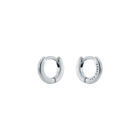 ted baker crisete: logo hoop earrings (10mm) silver tone