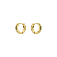 ted baker crisete: logo hoop earrings (10mm) gold tone