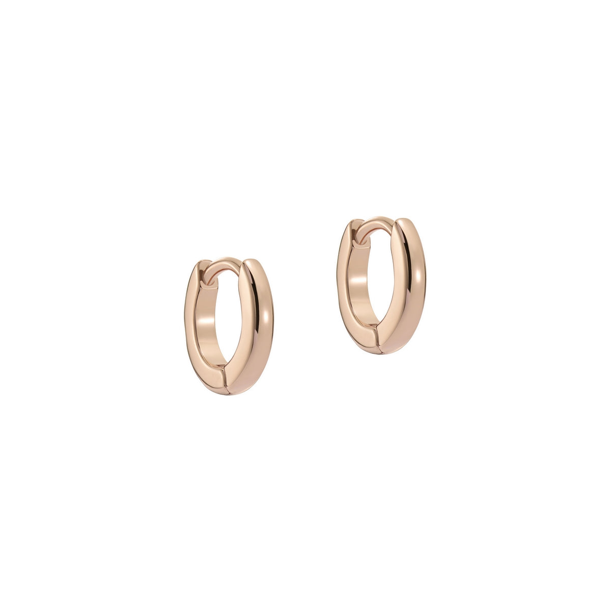 ted baker crisete: logo hoop 10mm earrings rose gold tone