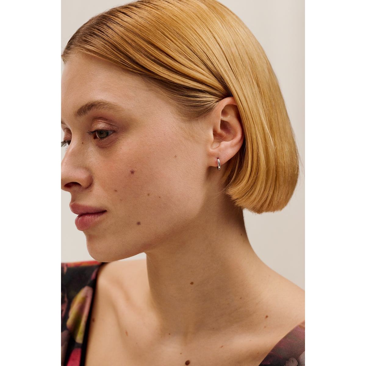 ted baker crislie logo 12mm hoop earring