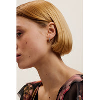 ted baker heplie: crystal hoop earrings (14mm) silver tone, rainbow crystal