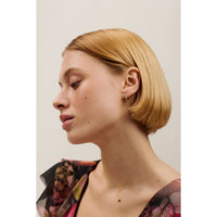 ted baker heplie: crystal hoop earrings (14mm) silver tone, rainbow crystal