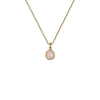 ted baker peralia: pebble stone pendant necklace gold tone, pink