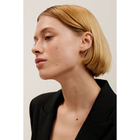 ted baker peliea: pebble stone stud earrings gold tone, pink